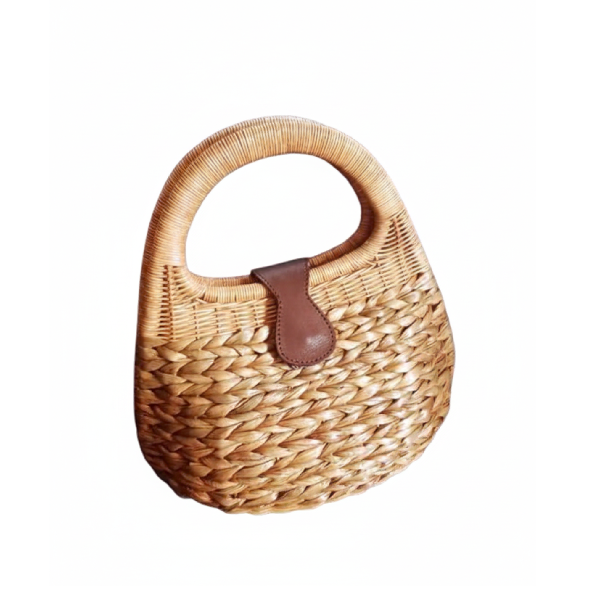 Rattan & Hyacinth Beach Bag