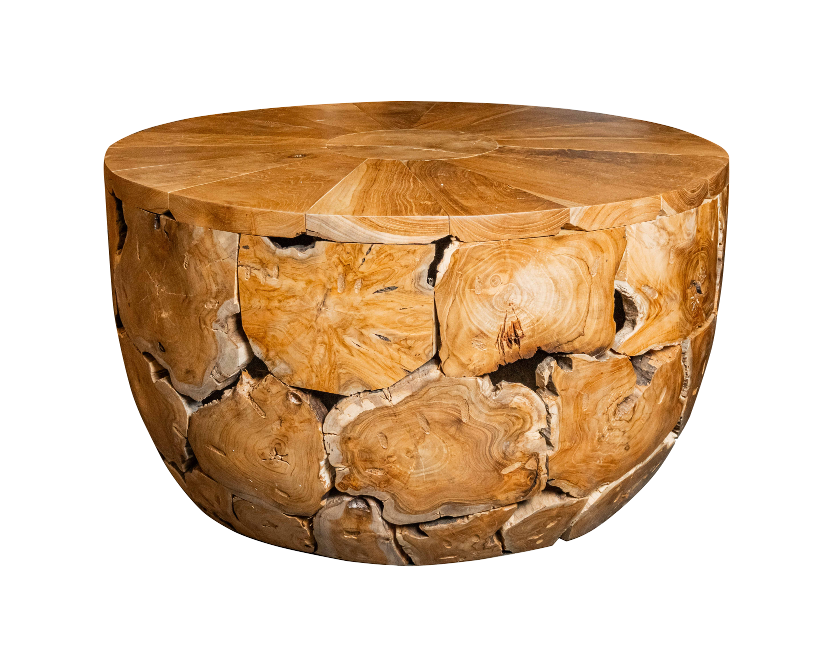 Rustic Teak Root Round Table