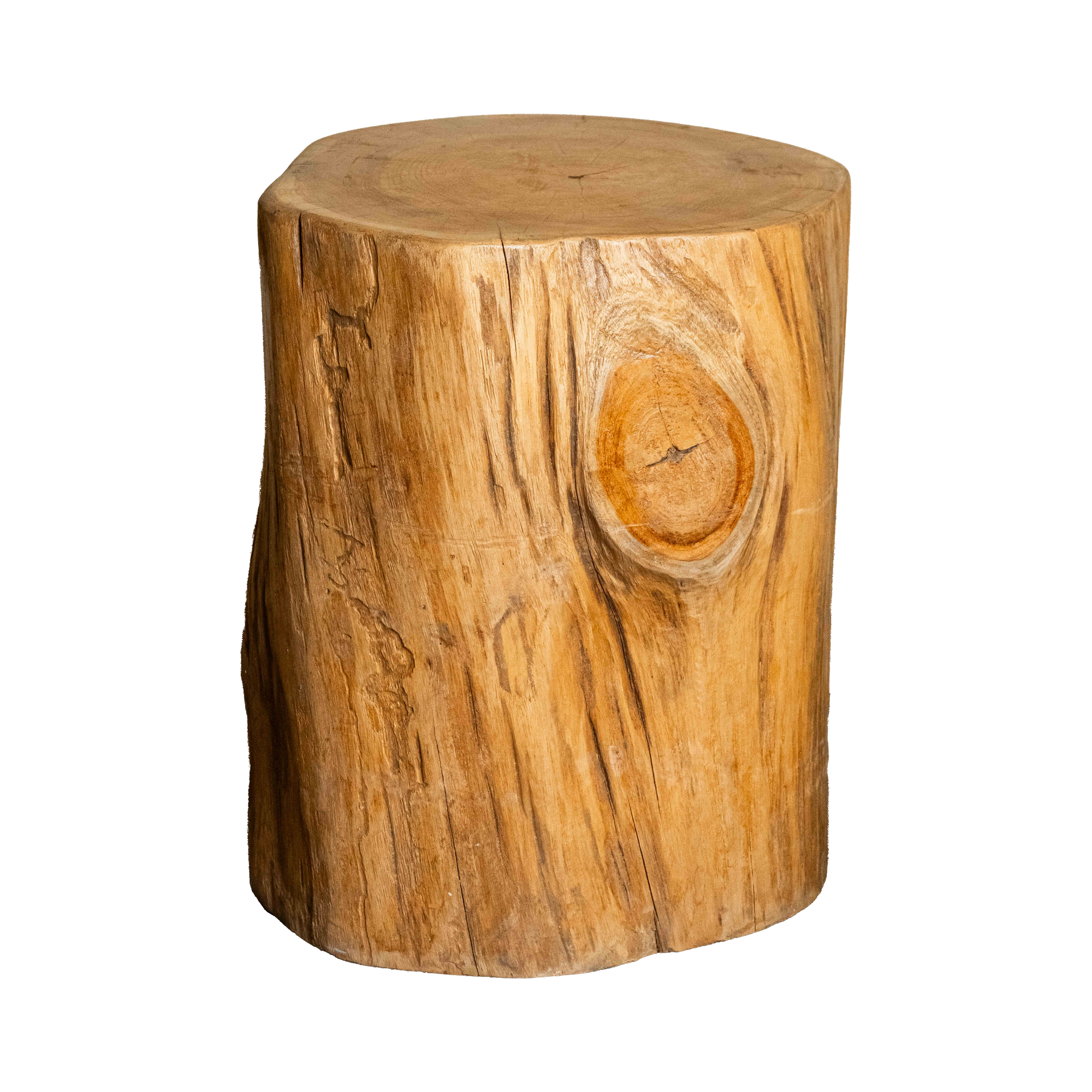 Organic Teak Log Stool