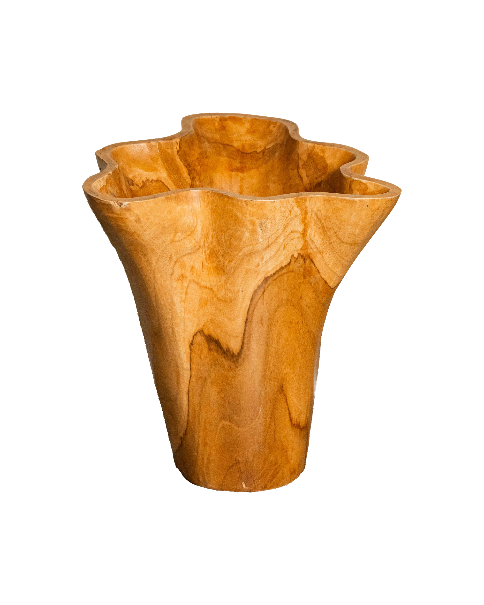 Teak Root Petal Vase